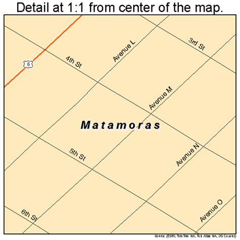 Matamoras Pennsylvania Street Map 4248048