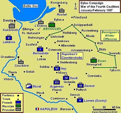 Battle of Eylau -Eylau_Campaign_Map_1807 | kylepounds2001 | Flickr