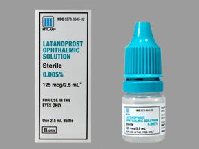 Latanoprost 0.005% Eye Drops - Colorless Drops Mylan 00378964532