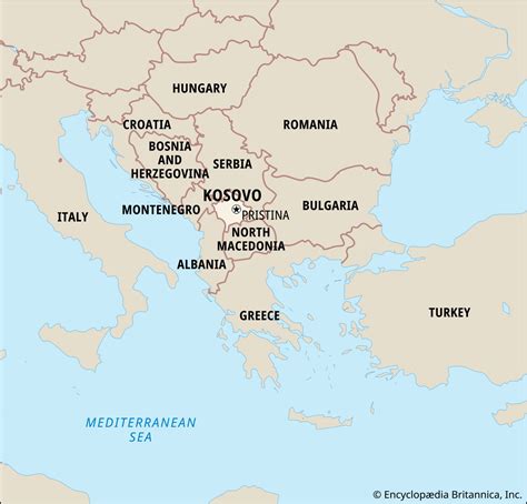 Where Is Kosovo On A Map Of Europe - Gretal Gilbertine