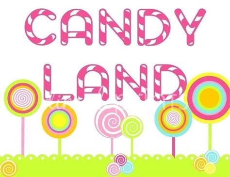 candy land printables | Candy land birthday party, Candyland party ...