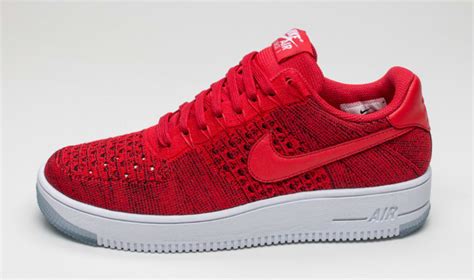 Red Flyknit Air Force 1s | Sole Collector