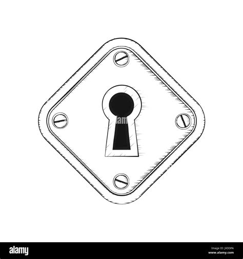 Key hole isolated illustration on white. Vector Stock Vector Image & Art - Alamy