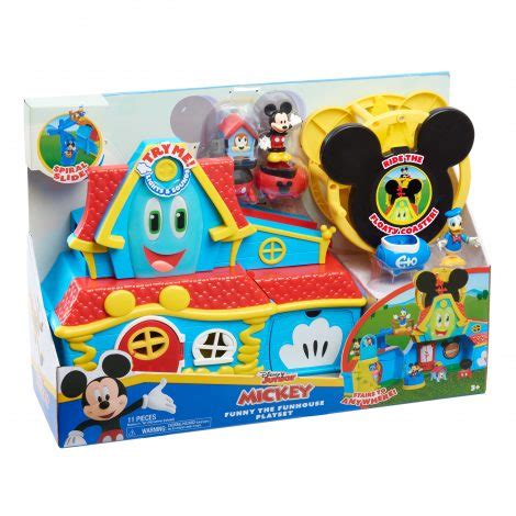 Disney Junior Mickey Mouse Funny the Funhouse Playset - Just Play ...