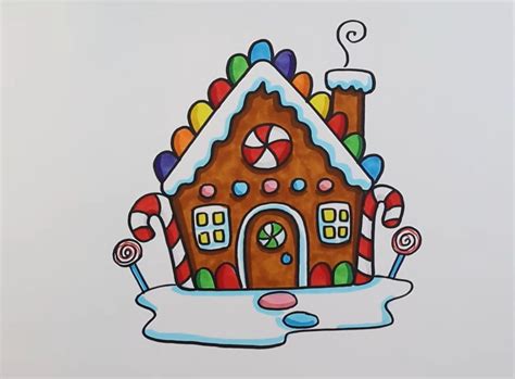 Gingerbread House Drawings