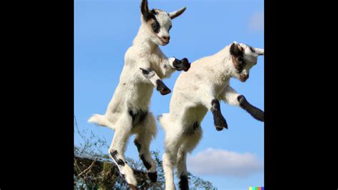 The Cutest Baby Goats Jump Into the Air! Compilation! Try not to laugh ...