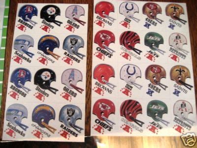 The Fleer Sticker Project: 1983 Kellogg's NFL Football Stickers