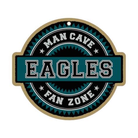 Philadelphia Eagles Man Cave Fan Zone Wood Sign - Detroit Game Gear