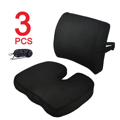 CompuClever-Memory-Foam-Seat-Cushions-and-Lumbar-Support-for-Lower-Back-Pain