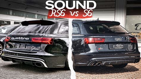 Sound Vergleich: Audi S6 vs Audi RS6 4G Performance mit Milltek ...