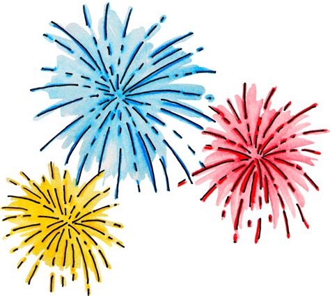 New year fireworks clip art fireworks doodles and display - Clipartix