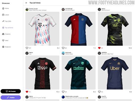 FIFA Kit Creator Showcase Launched - Footy Headlines