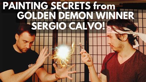 Want to Win a Golden Demon? Secret Tips from Master Miniature Painter Sergio Calvo! - YouTube