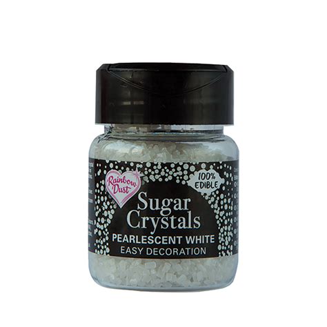 White Sugar Crystals by Rainbow Dust are 100% edible