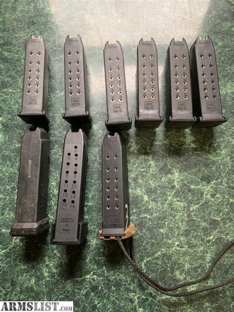 ARMSLIST - For Sale: LOT OF 9 GLOCK 19 MAGAZINES