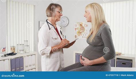 Pregnant Woman Having Her Regular Checkup Stock Photo - Image: 47557718