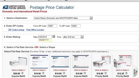 Usps Postage Calculator To Canada