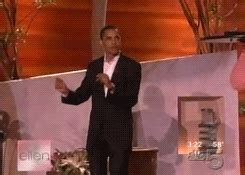 GIF: Barack Obama Dancing on “Ellen” | Gifrific