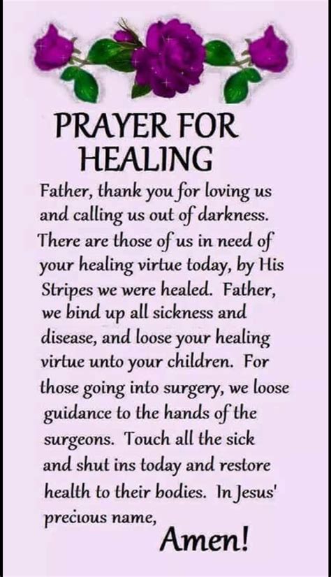 Pinterest | Prayers for healing, Prayer for healing the sick, Healing prayer quotes