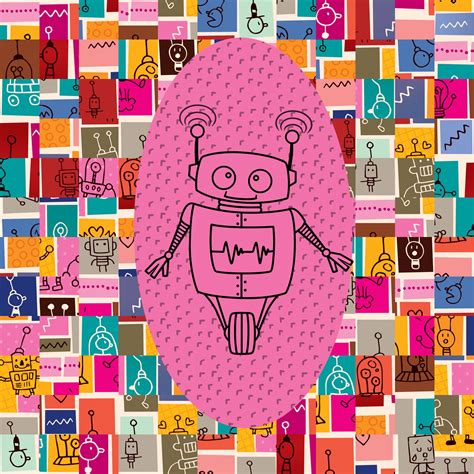 Cute Robot Collage Poster Free Stock Photo - Public Domain Pictures