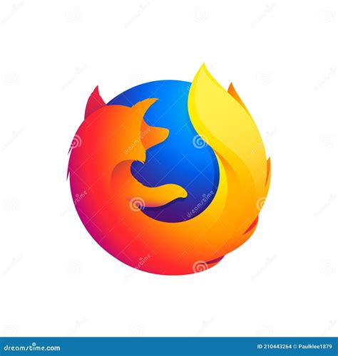 Mozilla Firefox Logo Editorial Illustrative on White Background ...