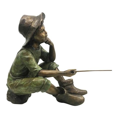 Little Fisherman Bronze Statue | Randolph Rose Collection