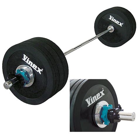 Black Rubber Olympic Barbell Set / Olympic Barbell Weight And Plates ...