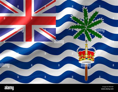 British Indian Ocean Territory flag Stock Photo - Alamy