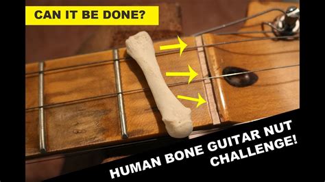 Making a Guitar Nut out of Human Bone - YouTube