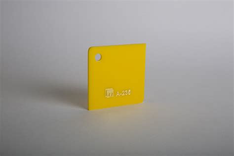 Yellow Rectangular A-235 Cast Acrylic Sheet, Size (inch X inch): 4 X 6 Feet at Rs 265/kg in Mumbai