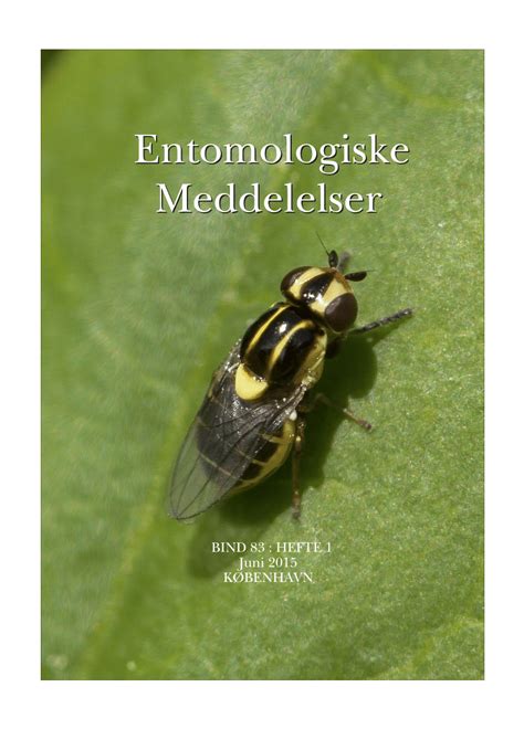 (PDF) Distribution of Chloropinae (Diptera, Chloropidae) in the Danish ...