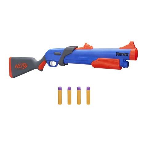 Buy Nerf Fortnite Pump SG Blaster Pump Action Mega Dart Blasting Breech Load 4 For Youth, Teens ...