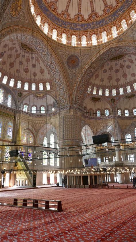 The Sultan Ahmed Mosque (The Blue Mosque) Interior, Istanbul | Mosque ...