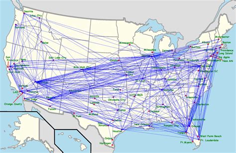 Southwest Airlines Flight Map ~ AFP CV