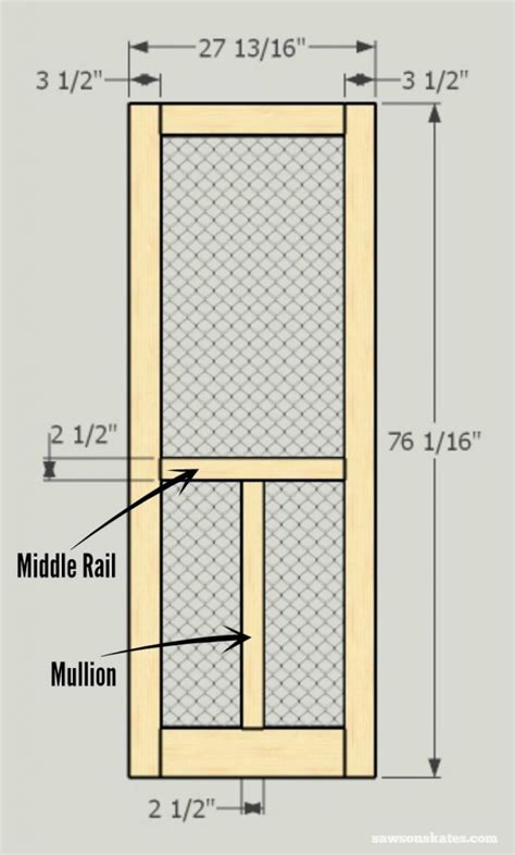 DIY Wood Screen Door