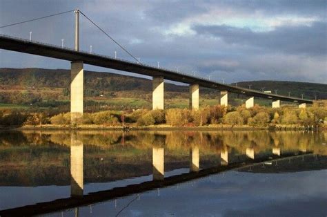 The Erskine Bridge: designed by William Brown and opened on 2 July 1971 by HRH Princess Anne ...