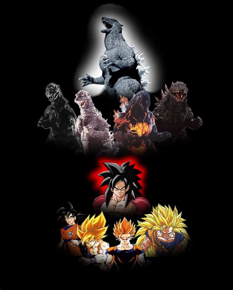 GODZILLA AND GOKU NIVELS by mayozilla on DeviantArt