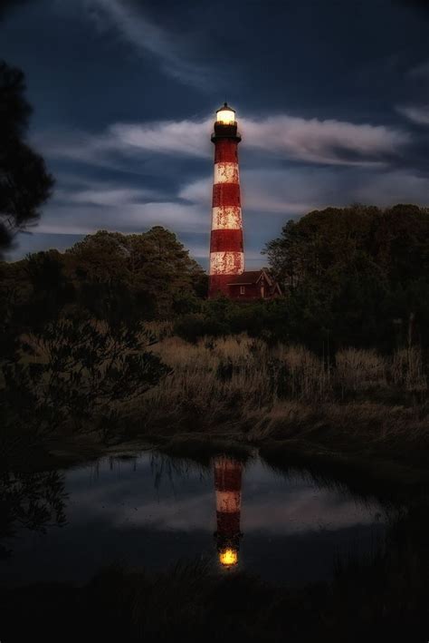 Assateague Lighthouse After Sunset in 2020 | Lighthouse, Chincoteague island, Ocean city