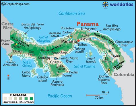 Panama Maps & Facts | Panama city panama, Panama travel, Isthmus of panama