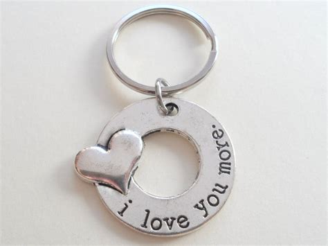 "I Love You More" Couples Keychain – JewelryEveryday