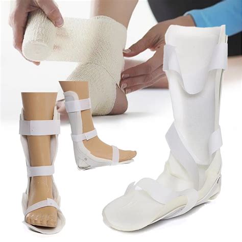 S/M/L Left Right Foot Drop Brace Ankle Joint Support Night Splint Fracture Sprain Injury ...