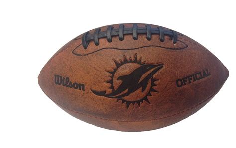 Miami Dolphins 9" Throwback Football Vintage logo - QB54