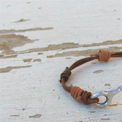 Men Leather Bracelet Brown Wrap Jewelry Boho Groom Western - Etsy