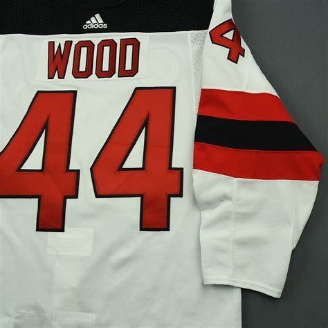 Lot Detail - Miles Wood - New Jersey Devils - 2018 Hockey Hall of Fame ...