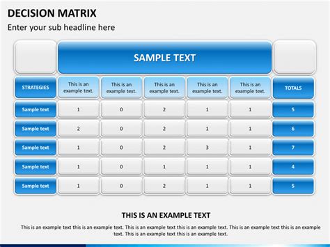 PowerPoint Decision Matrix | SketchBubble