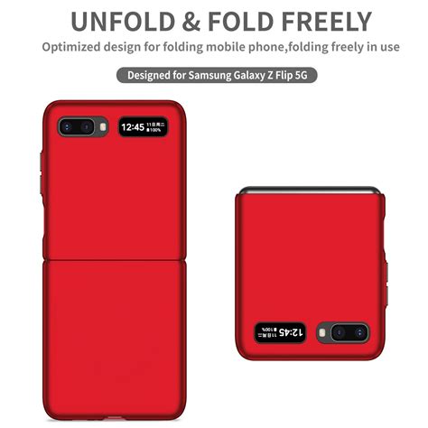 For Samsung Galaxy Z Flip 5G Armor Foldable Phone Case (Red) – Alexnld.com