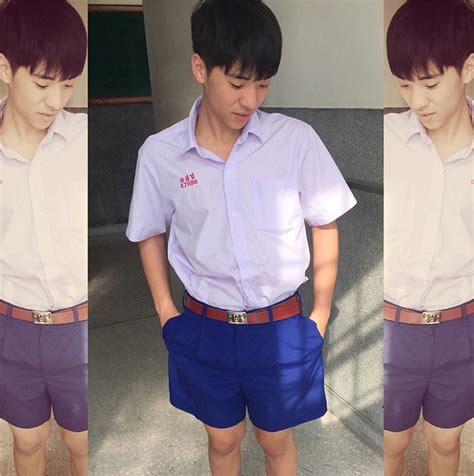 he is ware thai student uniform | ชาย