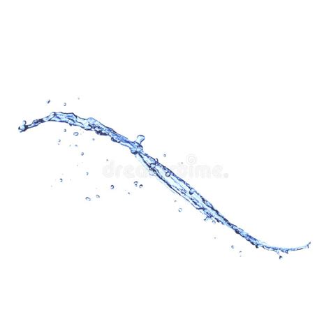 Blue Water Splash Isolated on White Stock Vector - Illustration of beautiful, fondo: 44340110