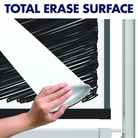 QUARTET Dry Erase Board: Easel Mounted, 48 in Dry Erase Ht, 72 in Dry ...