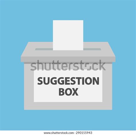 Suggestion Box Flat Style Stock Vector (Royalty Free) 290155943 ...